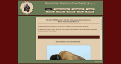 Desktop Screenshot of bison-zuchtverband.de