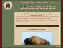 Tablet Screenshot of bison-zuchtverband.de
